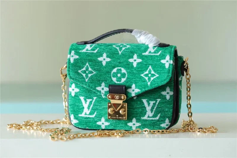 Louis Vuitton Micro Metis Monogram Jacquard Green For Women. Women-s Handbags. Shoulder And Crossbody Bags 5.5in/14cm LV M81127