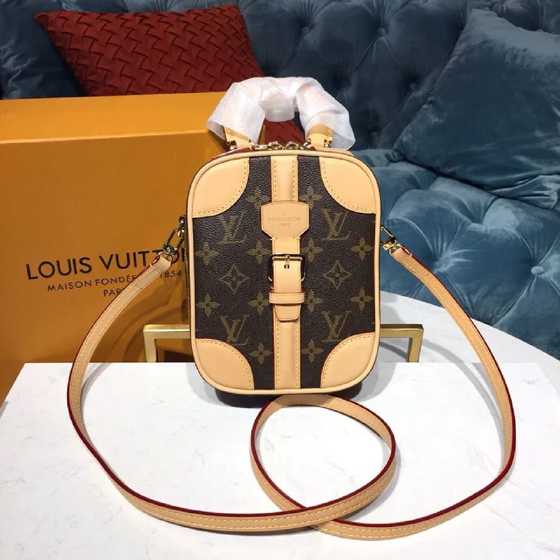 Louis Vuitton Mini Luggage Vertical Monogram Canvas By Nicolas Ghesquiere For Women. Women-s Handbags. Shoulder And Crossbody Bags 5.7in/14.5cm LV M68623