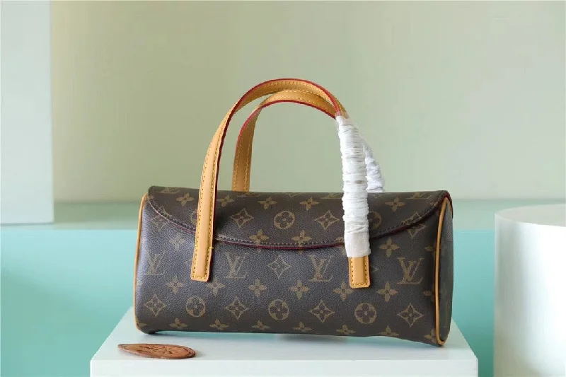 Louis Vuitton Monogram Sonatine Handbag Monogram Canvas For Women Brown 11.4in/29cm LV M51902