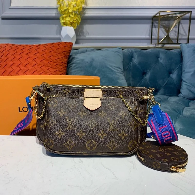 Louis Vuitton Multi Pochette Accessoires Bags Monogram Canvas Fall/Winter 2019 Collection M44813. Blue