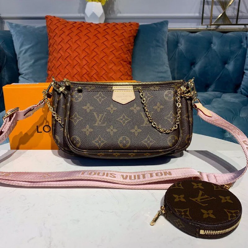 Louis Vuitton Multi Pochette Accessoires Bags Monogram Canvas Fall/Winter Collection. Rose Clair