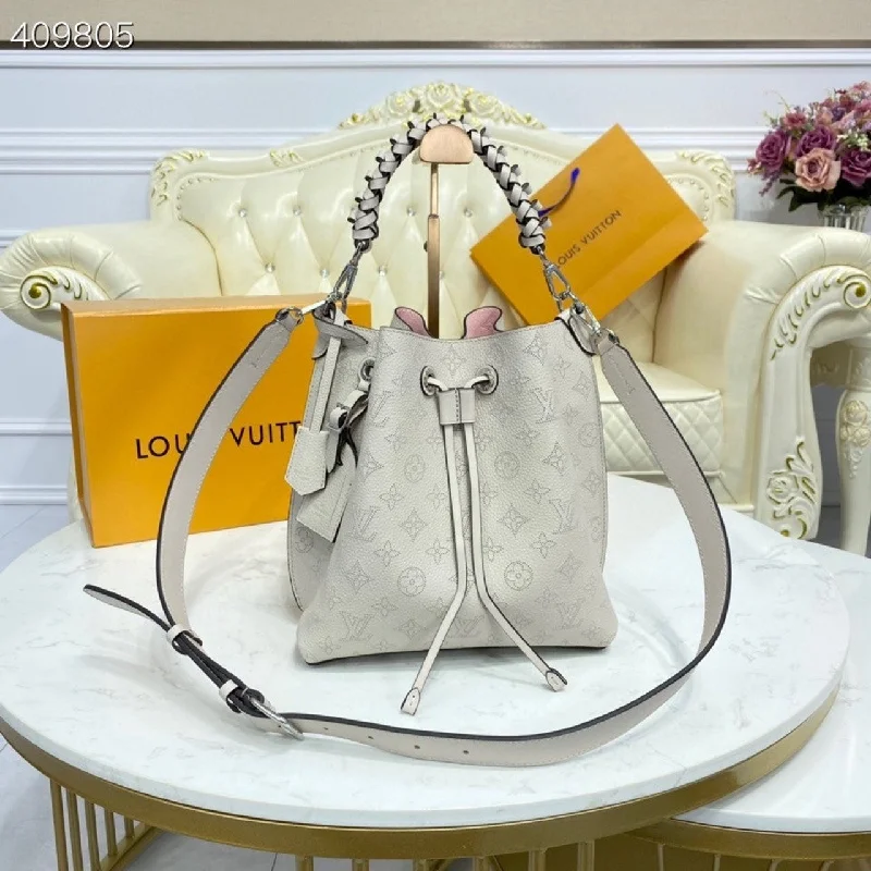 Louis Vuitton Muria Bucket Bag Snow White For Women. Women-s Handbags. Shoulder And Crossbody Bags 9.8in/25cm LV M58483