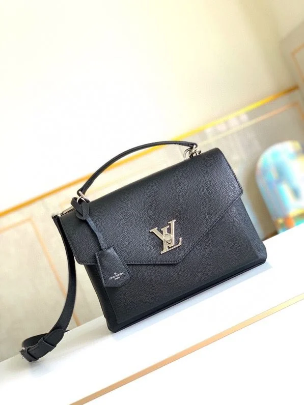 Louis Vuitton Mylockme Satchel Black For Women. Women-s Handbags. Shoulder And Crossbody Bags 11in/28cm LV M54849