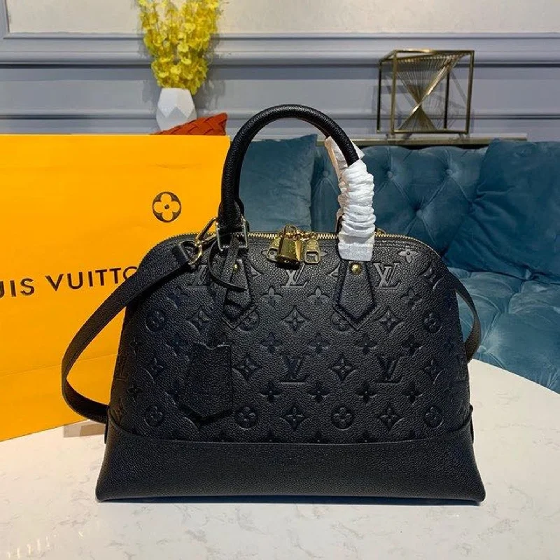 Louis Vuitton Neo Alma Bag 32cm Monogram Empreinte Canvas Spring/Summer Collection M44832. Black