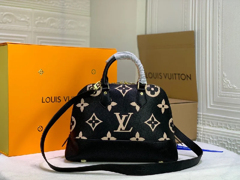 Louis Vuitton Neo Alma PM Monogram Empreinte Black/Beige For Women. Women-s Handbags. Shoulder And Crossbody Bags 13.8in/35cm LV