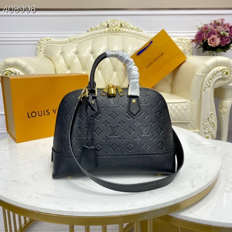 Louis Vuitton Neo Alma PM Monogram Empreinte Black For Women. Women-s Handbags. Shoulder And Crossbody Bags 13.8in/35cm LV M44832