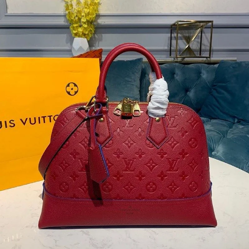 Louis Vuitton Neo Alma PM Monogram Empreinte Red For Women. Women-s Handbag. Shoulder And Crossbody Bags 13.8in/35cm LV