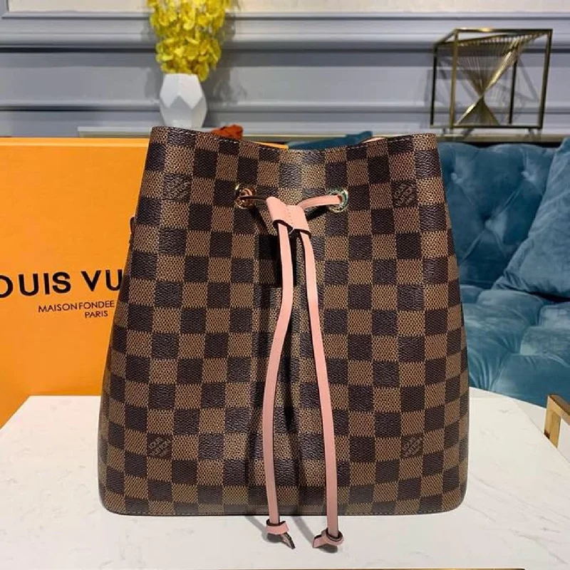 Louis Vuitton Neo Noe BB Bucket Bag 26cm Damier Ebene Canvas Spring/Summer Collection N40198. Venus