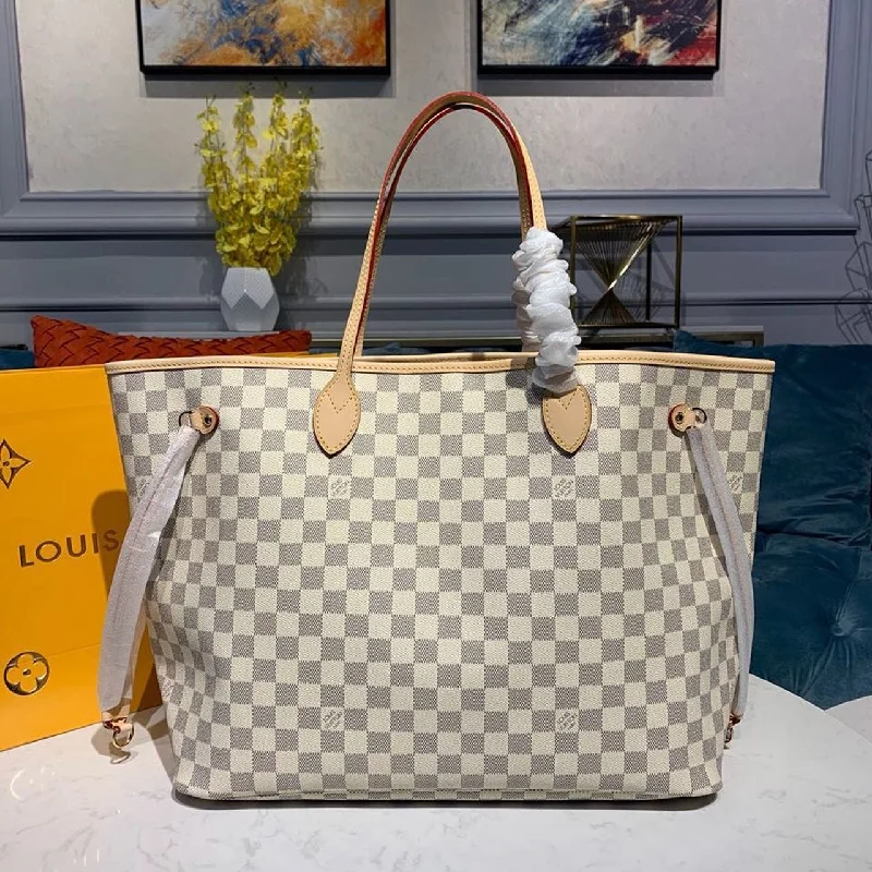 Louis Vuitton Neverfull GM Tote Bag Damier Azur Canvas Beige For Women. Women-s Handbags. Shoulder Bags 15.4in/39cm LV N41360