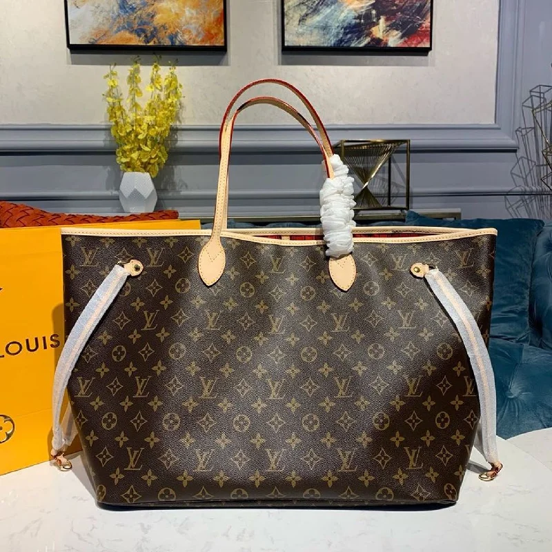 Louis Vuitton Neverfull GM Tote Bag Monogram Canvas Red For Women. Women-s Handbag. Shoulder Bags 15.7in/39cm LV M40991