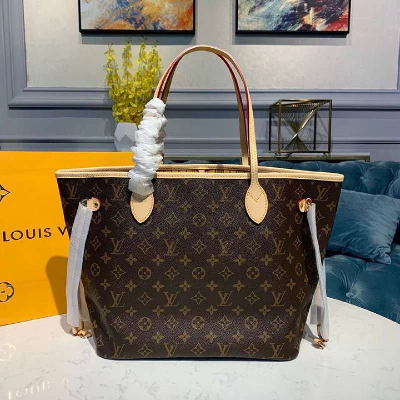 Louis Vuitton Neverfull MM Monogram Canvas Yellow For Women. Women-s Handbag. Shoulder And Crossbody Bags 12.6in/32cm LV M40997