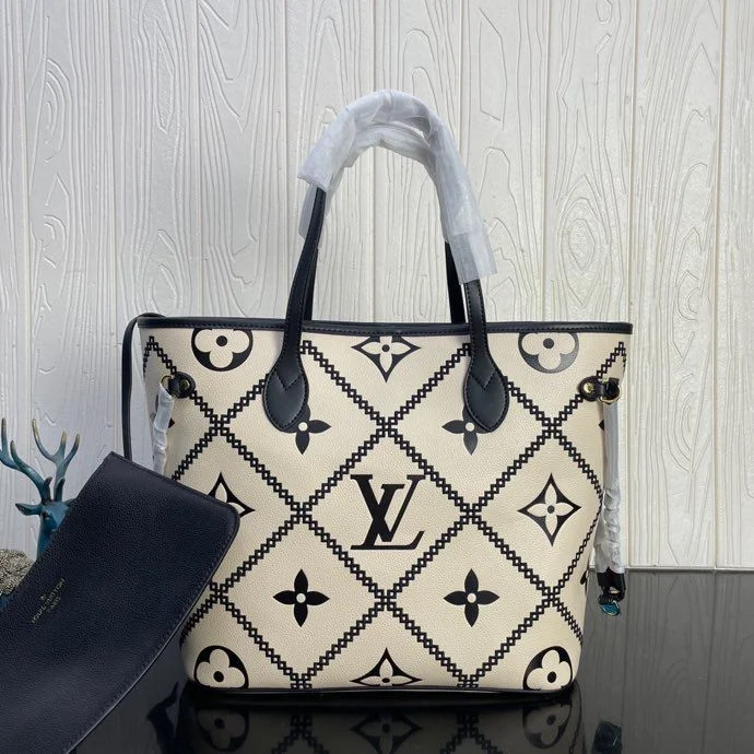 Louis Vuitton Neverfull MM Monogram Empreinte Beige For Women. Women-s Handbags. Tote Bags 12.2in/31cm LV M46039