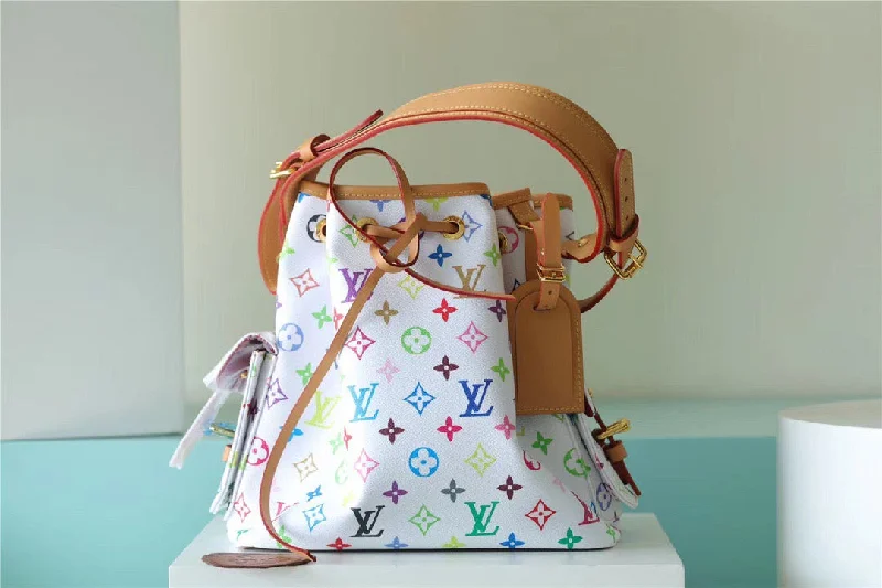 Louis Vuitton Noe BB Monogram Monogram Multicolore White For Women. Women-s Handbags. Shoulder And Crossbody Bags 13.4in/34cm LV