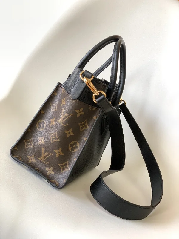 Louis Vuitton On My Side PM Tote Bag Monogram Canvas Black For Women. Women-s Handbags. Shoulder Bags 9.8in/25cm LV M57728