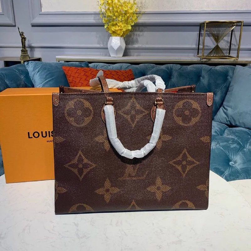 Louis Vuitton OnTheGo GM Tote Bag Monogram And Monogram Reverse Canvas For Women. Women-s Handbags 16.1in/41cm LV M44576