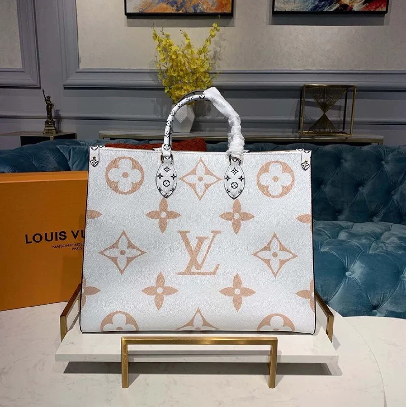 Louis Vuitton OnTheGo GM Tote Bag Monogram Giant Canvas Khaki/Cream/Beige For Women. Women-s Handbags. Shoulder Bags 16.3in/41.5cm LV M44571