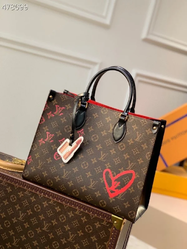 Louis Vuitton Onthego MM Fall In Love Monogram Canvas For Women. Women-s Handbags. Shoulder Bags 13.8in/35cm LV M45888