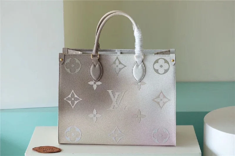 Louis Vuitton Onthego MM Tote Bag In Monogram Canvas Sunset Kaki For Women 13.8in/35cm LV M20510