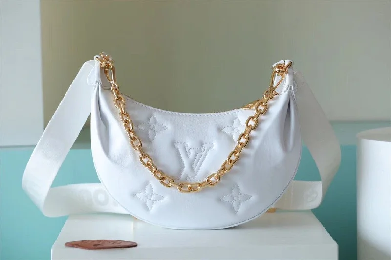 Louis Vuitton Over The Moon Bag Handbags For Women In Snow White 10.8in/28cm LV M59959