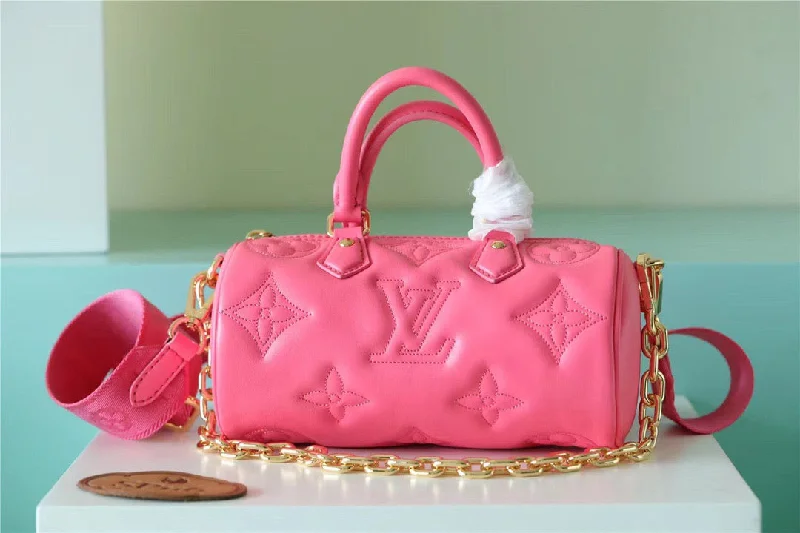 Louis Vuitton Papillon BB Bag Classic Monogram For Women 20cm Dragon Fruit Pink LV M59826