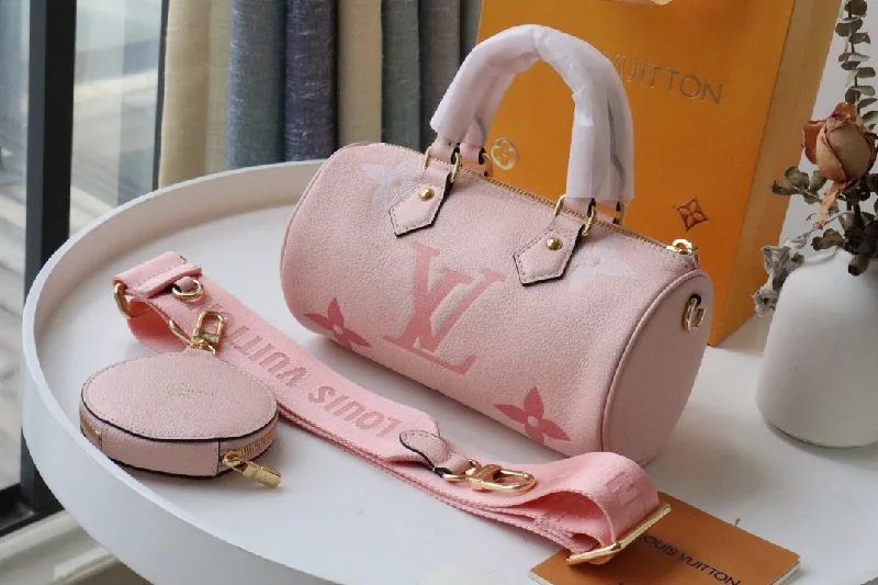 Louis Vuitton Papillon BB Monogram Empreinte Bouton De Rose Pink For Women. Women-s Handbags. Shoulder And Crossbody Bags 7.9in/20cm LV M45707