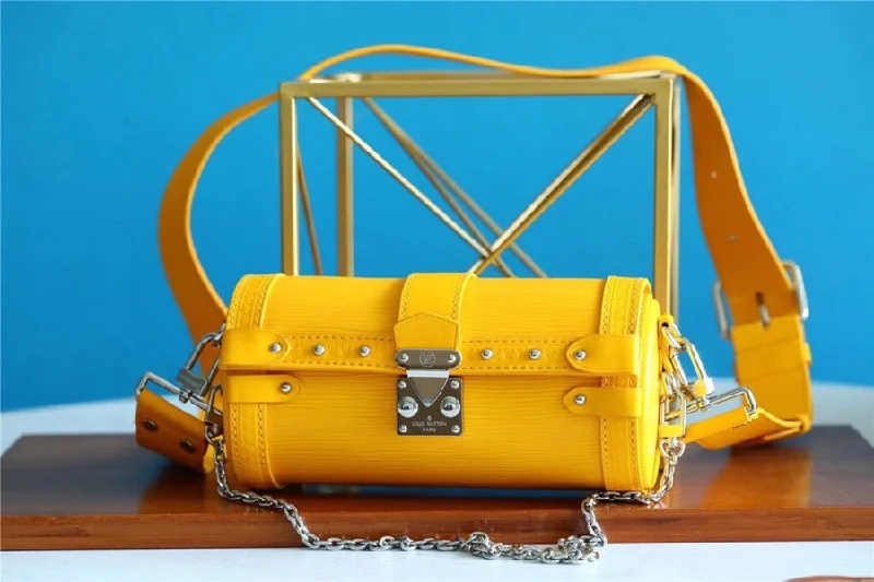 Louis Vuitton Papillon Trunk Epi Yellow For Women. Women-s Bags. Shoulder And Crossbody Bags 7.5in/19cm LV