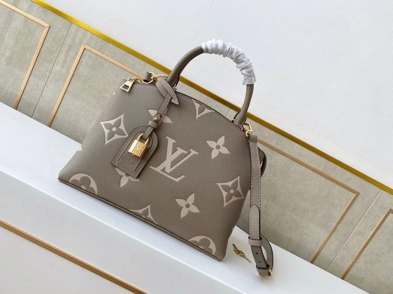 Louis Vuitton Petit Palais Monogram Flowers Tourterelle/Creme For Women. Women-s Handbags. Shoulder And Crossbody Bags 11.4in/29cm LV M58914