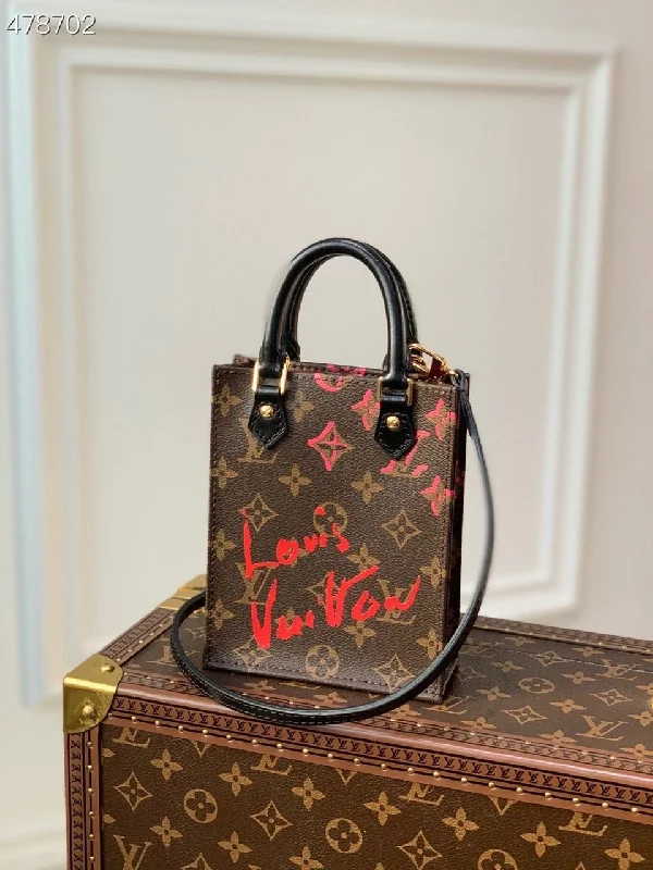 Louis Vuitton Petit Sac Plat Fall In Love Monogram Canvas For Women. Women-s Bags. Shoulder And Crossbody Bags 6.7in/17cm LV M80839