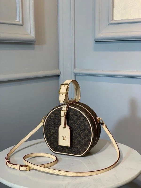 Louis Vuitton Petite Boite Chapeau Monogram Canvas For Women. Women-s Handbags. Shoulder And Crossbody Bags 6.9in/17.5cm LV M43514