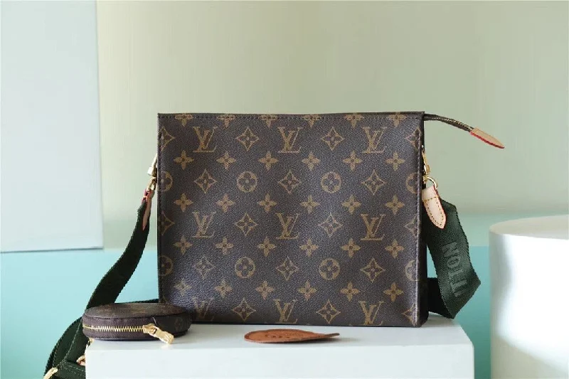 Louis Vuitton Pochette Double Monogram Canvas For Women. Women-s Bags. Shoulder And Crossbody Bags 10.2in/26cm LV