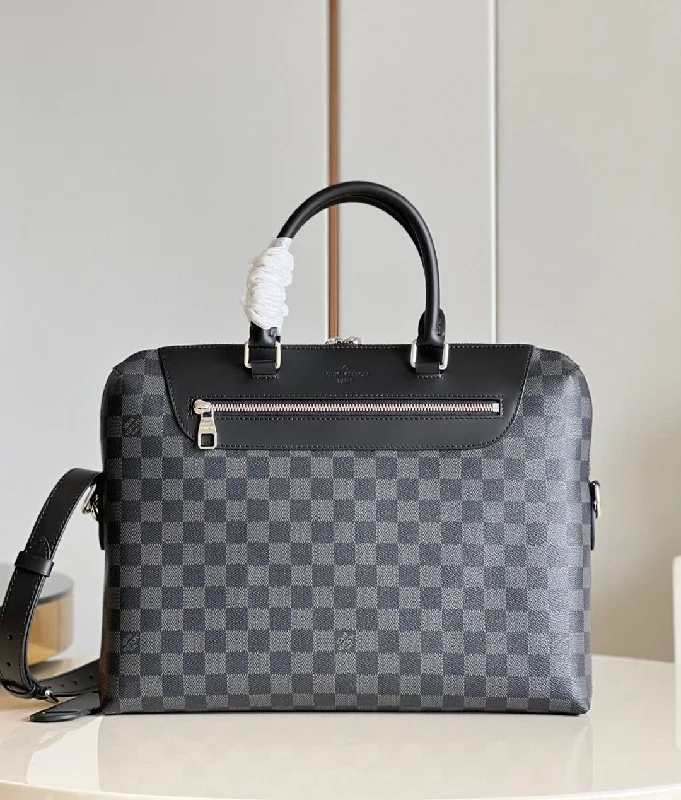 Louis Vuitton Porte Documents Jour Business Bag Damier Graphite For Men. Men-s Bags. Shoulder And Crossbody Bags 14.6in/37cm LV N48260