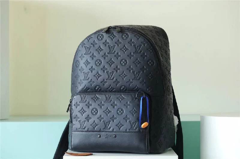 Louis Vuitton Racer Backpack Monogram Shadow Black For Men. Men-s Bags 41cm LV M46109