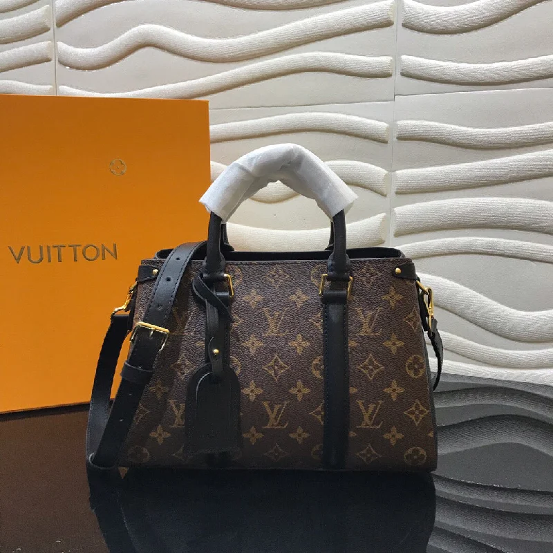 Louis Vuitton Soufflot BB Monogram Canvas Black For Women. Women-s Handbag. Shoulder And Crossbody Bags 11.4in/29cm LV M44898