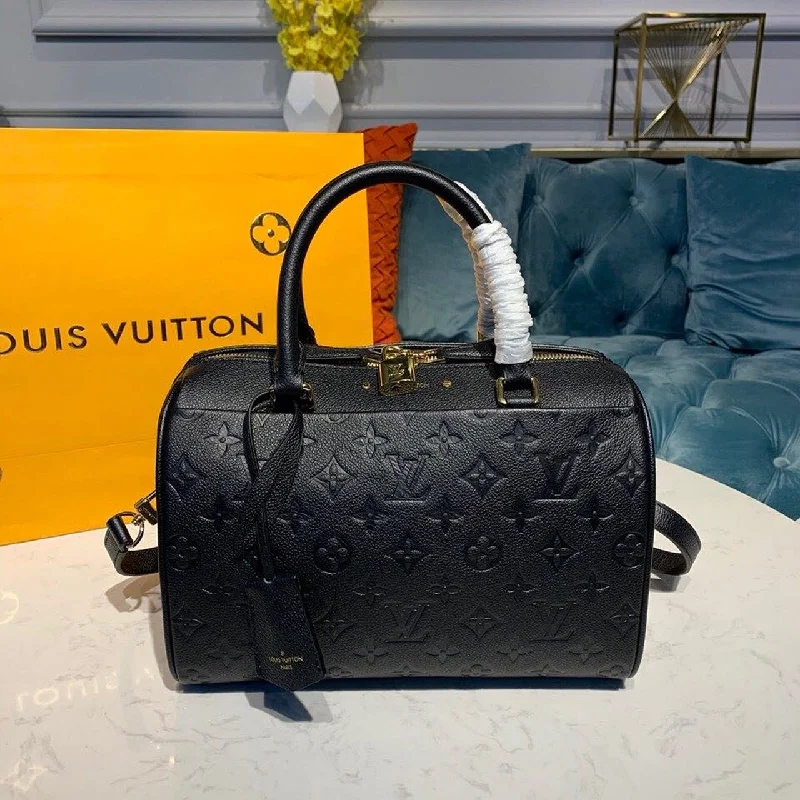 Louis Vuitton Speedy Bandouliere 25 Monogram Empreinte Black For Women. Women-s Handbags. Shoulder And Crossbody Bags 9.8in/25cm LV M42401