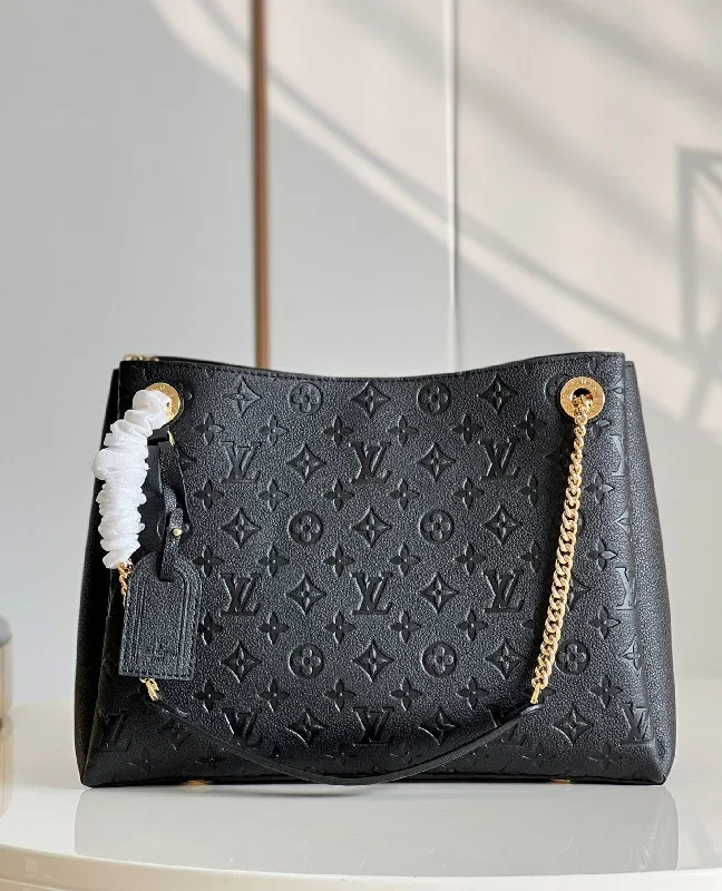 Louis Vuitton Surene MM Monogram Empreinte Black For Women. Women-s Handbags. Shoulder Bags 14.6in/37cm LV M43758