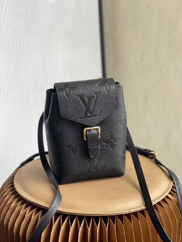 Louis Vuitton Tiny Backpack Monogram Empreinte Black For Women. Women-s Bags 19cm LV M80596