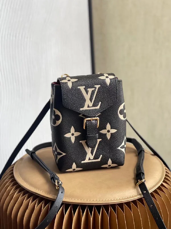 Louis Vuitton Tiny Backpack Monogram Empreinte Black For Women. Women-s Bags 19cm LV M80738