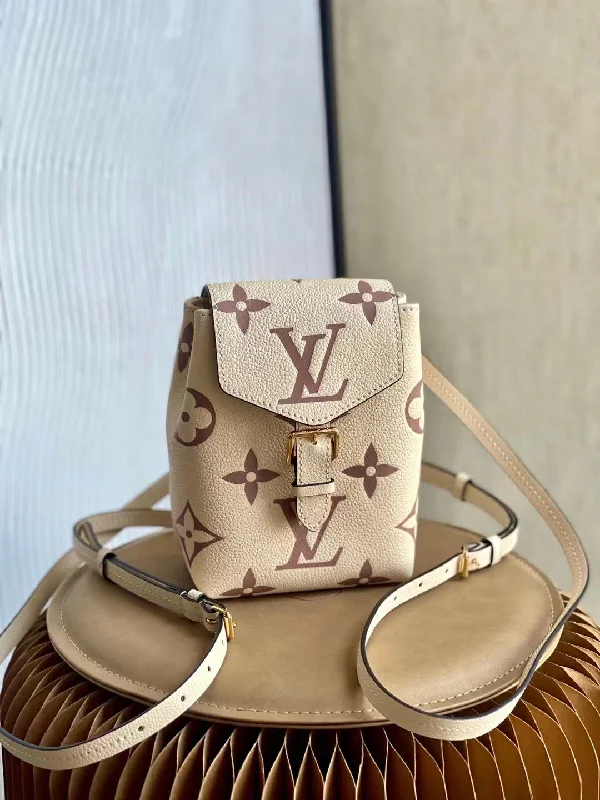 Louis Vuitton Tiny Backpack Monogram Empreinte Cream For Women. Women-s Bags 19cm LV M80738