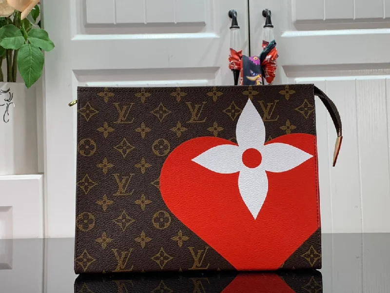 Louis Vuitton Toiletry Pouch 26 Game On Monogram Canvas By Nicolas Ghesquiere For Women. Women-s Wallet 9.8in/25cm LV M80282