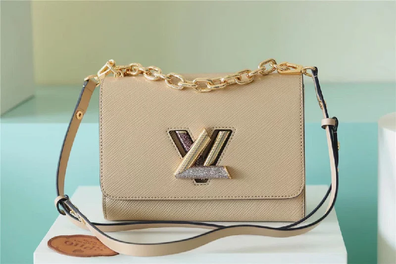 Louis Vuitton Twist MM Epi Beige For Women. Women-s Handbags. Shoulder And Crossbody Bags 9.1in/23cm LV