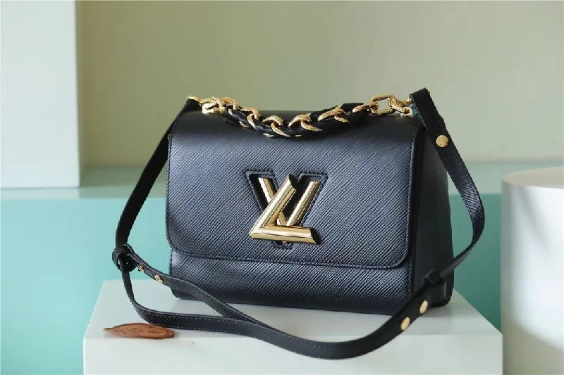 Louis Vuitton Twist MM Epi Black For Women. Women-s Bags. Shoulder And Crossbody Bags 9.1in/23cm LV M59887