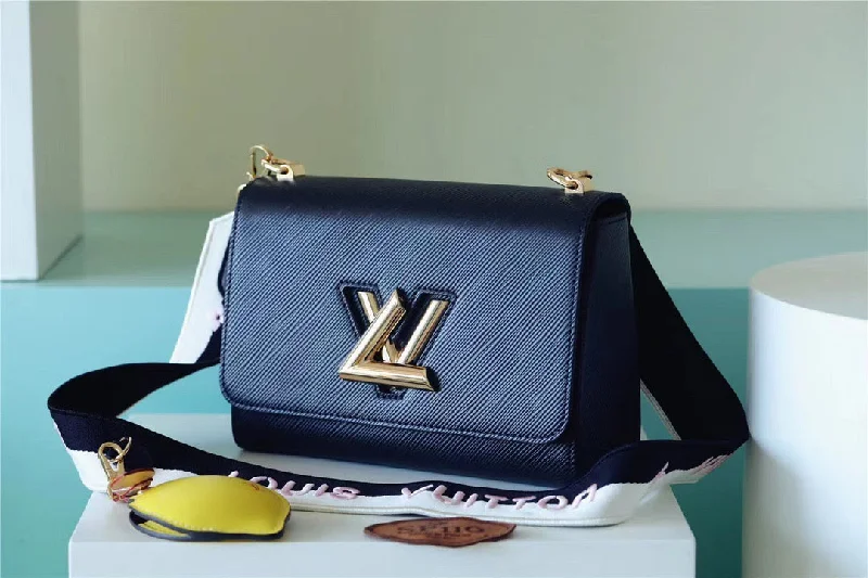 Louis Vuitton Twist MM Epi Black For Women. Women-s Handbags. Shoulder And Crossbody Bags 7.5in/19cm LV M20680