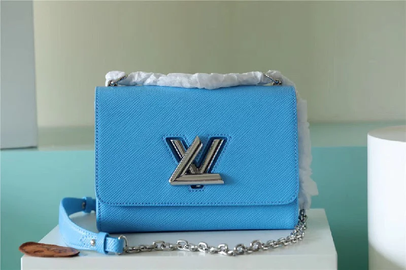 Louis Vuitton Twist MM Epi Blue For Women. Women-s Handbags. Shoulder And Crossbody Bags 9.1in/23cm LV