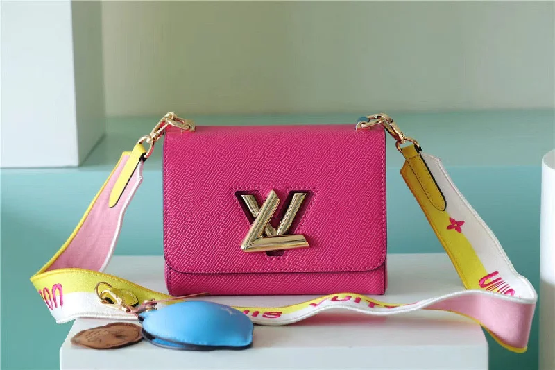 Louis Vuitton Twist MM Epi Pink For Women. Women-s Handbags. Shoulder And Crossbody Bags 7.5in/19cm LV