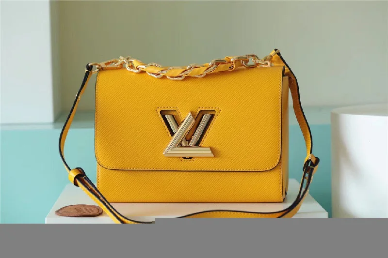 Louis Vuitton Twist MM Epi Sunflower Yellow For Women. Women-s Bags. Shoulder And Crossbody Bags 9.1in/23cm LV M59888