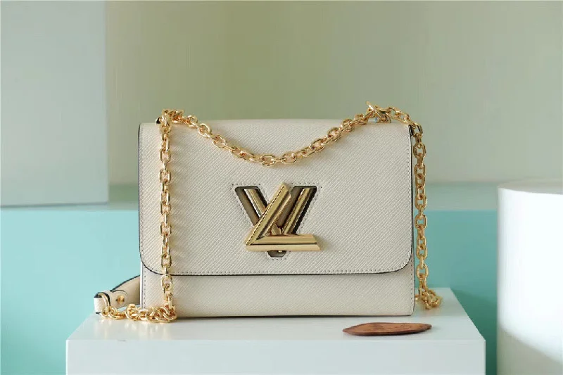 Louis Vuitton Twist MM Epi White For Women. Women-s Bags. Shoulder And Crossbody Bags 9.1in/23cm LV M55513