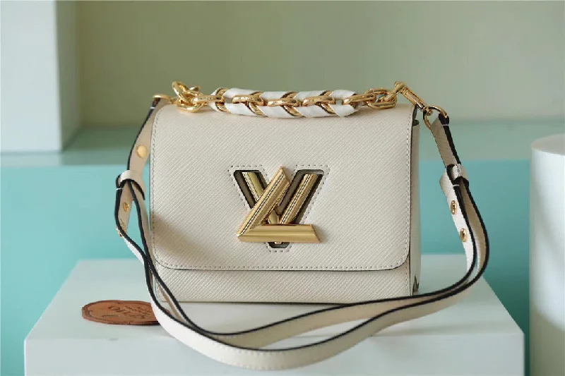 Louis Vuitton Twist MM Epi White For Women. Women-s Bags. Shoulder And Crossbody Bags 9.1in/23cm LV