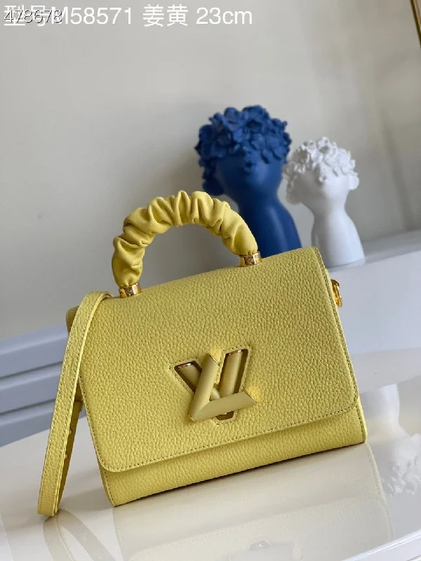 Louis Vuitton Twist MM Ginger Yellow For Women. Women-s Handbags. Shoulder And Crossbody Bags 9.1in/23cm LV