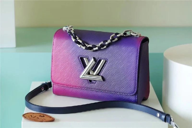 Louis Vuitton Twist PM Bag. Shoulder and Cross Body Bags For Women Gradient Blue 7.5in/19cm LV M59896