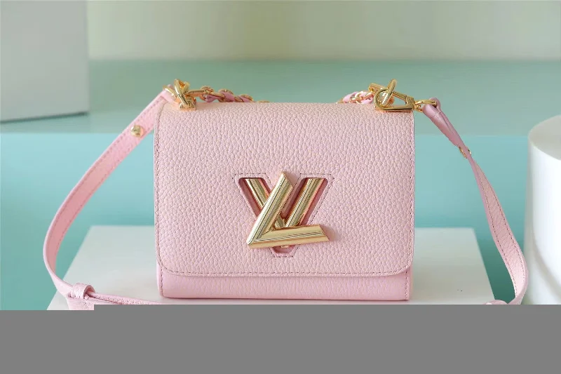 Louis Vuitton Twist PM Grain Pink For Women. Women-s Handbags. Shoulder And Crossbody Bags 7.5in/19cm LV M20699